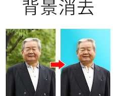 遺影作成などのための背景消去を承ります イメージ1