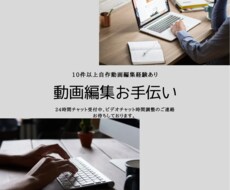 ジャンル問わず動画編集お手伝いします イメージ1