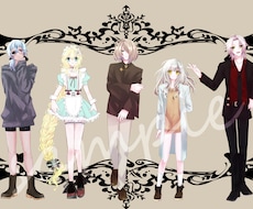 創作キャラクターの立ち絵製作いたします イメージ1