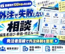 動画制作100件超の外注相談に乗ります イメージ1