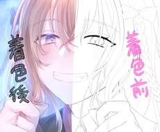 あなたの線画に色塗ります あなたの線画に命吹き込ませてください！