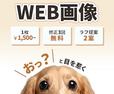 Web画像制作｜「伝わるデザイン」に仕上げます イメージ1