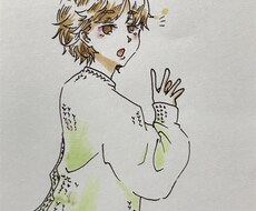 手描き風SNSアイコンを描きます イメージ1