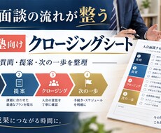 学習塾のクロージングシートを作成します イメージ1