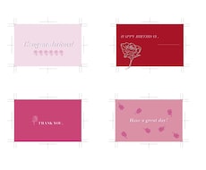 シンプルなメッセージカード承ります ちょっとしたお礼をしたい時、プレゼントに一言添えたい時に！