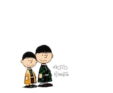 スヌーピー大好きさんに鬼滅風イラストお描きします 鬼滅の衣装を着たお子様などのイラストをデータでお渡しします。