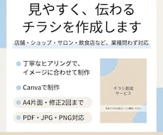 店舗集客！魅力的なチラシ作成を行います イメージ1