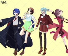 配信や特典、グッズ等に！一次創作で立ち絵描きます イメージ1