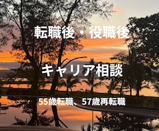 転職後・役職後のキャリア相談に乗ります イメージ1
