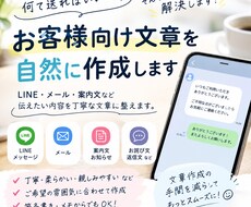 LINE・メールの文章を作成しますます イメージ1