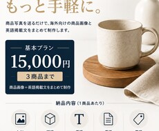 越境EC・海外ECの出品素材を制作します イメージ1