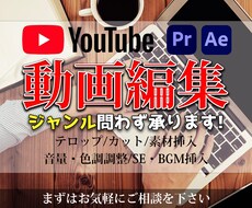 YouTubeの動画編集を承ります イメージ1