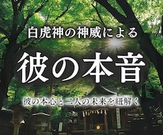 お相手の隠された気持ちと二人の未来お伝えします 強力霊視で、大好きな人の本音と二人の今後を解き明かす