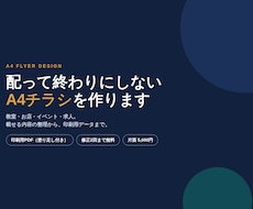 内容の整理からA4チラシを作ります イメージ1