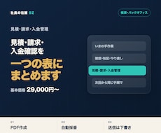 見積・請求・入金管理を自動化します イメージ1