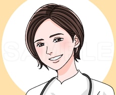 商用OK！漫画イラスト風の好印象アイコン描きます SNSのアイコンに◎キレイ・爽やか・好印象