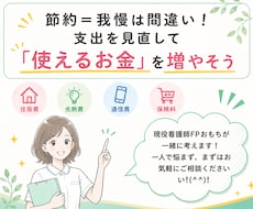 働く女性へ！家計を整理し無理のない節約術を教えます イメージ1