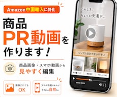 Amazon中国輸入の商品PR動画を作ります イメージ1
