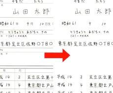 手書き文字抽出いたします イメージ1