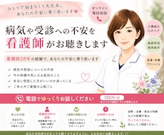 病院に行くか迷う不安を看護師がお聴きします イメージ1