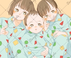 写真やキャラクターをミニキャラにします イメージ1