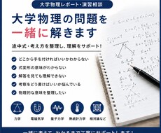 大学物理のレポート・演習問題を一緒に考えます イメージ1