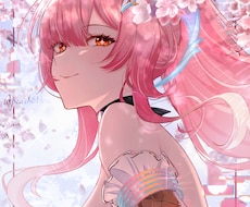 華やかな縦長バストアップイラストをお届けします 修正回数無制限！理想通りの絵を制作します！