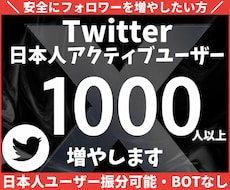 Twitter日本人フォロワー1000人増加します X・(旧Twitter) 日本人のフォロワーを増やします