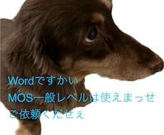 Wordにてフォーマット作成します イメージ1