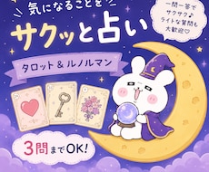 3問までOK♪気になることをサクッと占います イメージ1