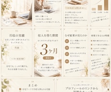 Canva編集可能ﾃﾝﾌﾟﾚｰﾄ10枚ます イメージ1