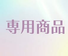 こちらは専用出品となります 特定の購入者様の専用ページのため購入しないようにお願いします