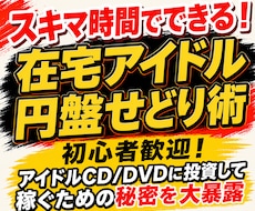 スキマ時間でできる在宅アイドル円盤せどり術教えます イメージ1