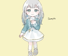 ふんわりかわいいミニキャライラスト描きます イメージ1
