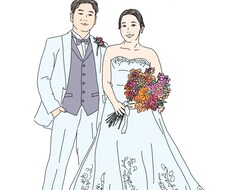写真を元に温かみのある可愛い似顔絵を描きます イメージ1