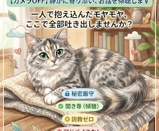 カメラOFF、静かに寄り添い、お話を傾聴します イメージ1