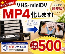 ビデオテープ(VHS等)をMP4化します イメージ1