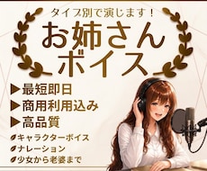 即日可！お姉さんボイスでナレーション・CV承ります イメージ1