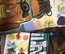 お洒落でカラフルな絵かきます イメージ1