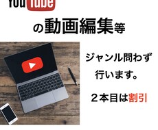youtubeを始めとした動画編集を行います イメージ1