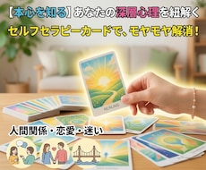 セルフセラピーカードで心のモヤモヤの正体を暴きます カードが映すあなたの本心から、新しい一歩を踏み出しませんか？