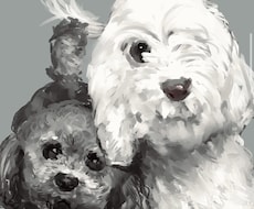 ペットやご家族似顔絵制作します イメージ1