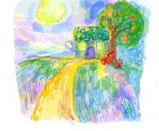 想い出の風景画像をメルヘンタッチの作品にします！