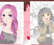 かわいい女の子をで描きます イメージ1