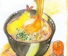 お母さん世代が喜ぶ似顔絵を描きます 飲食店などで使用できる手書きイラストです。