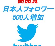 Twitter日本人フォロワー500人増加させます 【期間限定】Twitter日本人フォロワー500人増加
