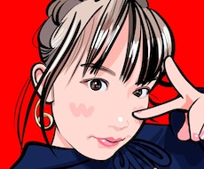 セル画風の彩色で似顔絵描きます イメージ1