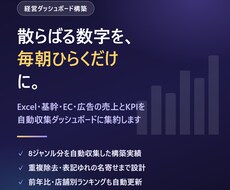 散らばる売上データを自動集計して見える化します イメージ1