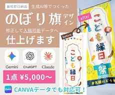 のぼり旗デザイン☆画像☆をAiデータに変換します イメージ1