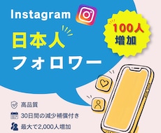 インスタ日本人フォロワー100人増やします イメージ1